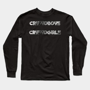 Cryptoboys and Cryptogirls Long Sleeve T-Shirt